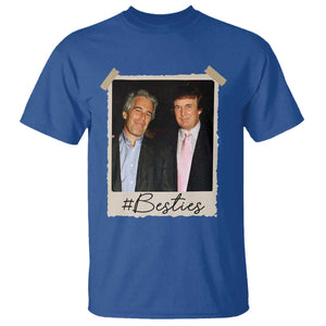 Trump Epstein Besties T Shirt Funny FDT Vintage Photo BFF Best Friends Forever TS10 Royal Blue Print Your Wear