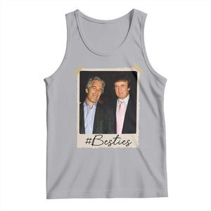 Trump Epstein Besties Tank Top Funny FDT Vintage Photo BFF Best Friends Forever TS10 Athletic Heather Print Your Wear