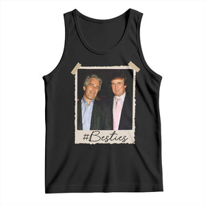 Trump Epstein Besties Tank Top Funny FDT Vintage Photo BFF Best Friends Forever TS10 Black Print Your Wear