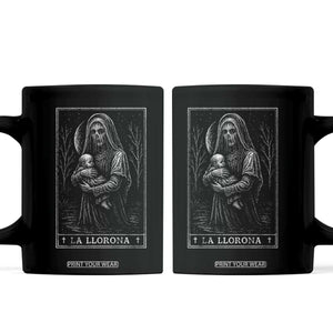 La Llorona Coffee Mug Tarot Card Horror Death Occult Mexican Folklore Halloween TS10 Black Print Your Wear