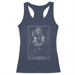 La Llorona Racerback Tank Top Tarot Card Horror Death Occult Mexican Folklore Halloween TS10 Navy Print Your Wear