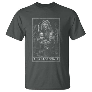 La Llorona T Shirt Tarot Card Horror Death Occult Mexican Folklore Halloween TS10 Dark Heather Print Your Wear