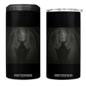 Wendigo 4 in 1 Can Cooler Tumbler Gothic Horror Forest Demon Cryptid Occult Dark Fantasy TS10 One Size: 16 oz Black Print Your Wear