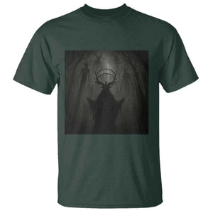 Wendigo T Shirt Gothic Horror Forest Demon Cryptid Occult Dark Fantasy TS10 Dark Forest Green Print Your Wear