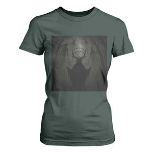 Wendigo T Shirt For Women Gothic Horror Forest Demon Cryptid Occult Dark Fantasy TS10 Dark Forest Green Print Your Wear