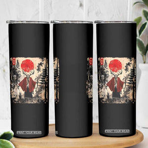 Samurai Wendigo Skinny Tumbler Japanese Vintage Graphic Ukiyo-e Art Funny Dark Fantasy TS10 Print Your Wear