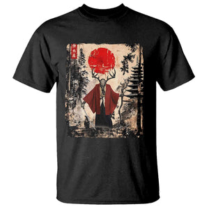 Samurai Wendigo T Shirt Japanese Vintage Graphic Ukiyo-e Art Funny Dark Fantasy TS10 Black Print Your Wear