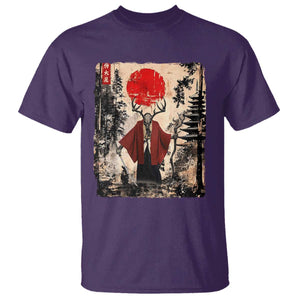 Samurai Wendigo T Shirt Japanese Vintage Graphic Ukiyo-e Art Funny Dark Fantasy TS10 Purple Print Your Wear