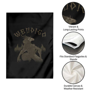 Wendigo Garden Flag Horror Cryptid Occult Dark Fantasy TS10 Print Your Wear