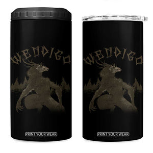 Wendigo 4 in 1 Can Cooler Tumbler Horror Cryptid Occult Dark Fantasy TS10 One Size: 16 oz Black Print Your Wear