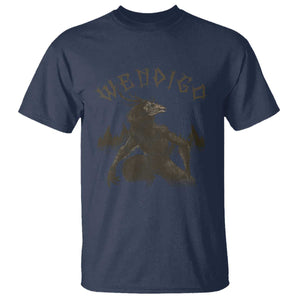 Wendigo T Shirt Horror Cryptid Occult Dark Fantasy TS10 Navy Print Your Wear