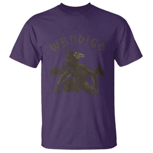 Wendigo T Shirt Horror Cryptid Occult Dark Fantasy TS10 Purple Print Your Wear