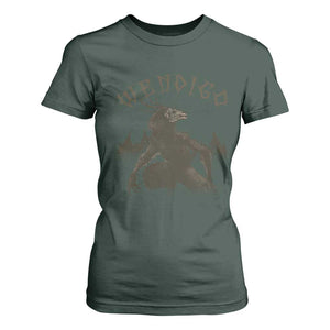 Wendigo T Shirt For Women Horror Cryptid Occult Dark Fantasy TS10 Dark Forest Green Print Your Wear
