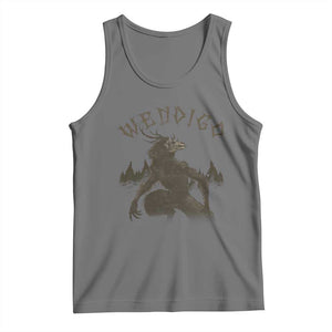 Wendigo Tank Top Horror Cryptid Occult Dark Fantasy TS10 Black Heather Print Your Wear