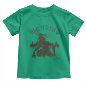 Wendigo Toddler T Shirt Horror Cryptid Occult Dark Fantasy TS10 Irish Green Print Your Wear