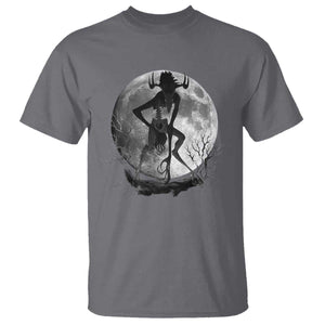 Wendigo T Shirt Cryptid Horror Moon Mythical Creature Halloween TS10 Charcoal Print Your Wear