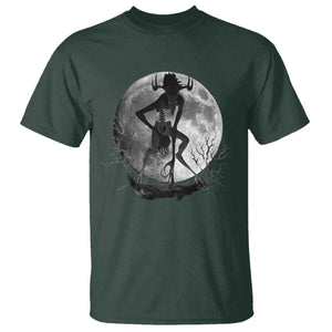 Wendigo T Shirt Cryptid Horror Moon Mythical Creature Halloween TS10 Dark Forest Green Print Your Wear