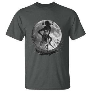 Wendigo T Shirt Cryptid Horror Moon Mythical Creature Halloween TS10 Dark Heather Print Your Wear
