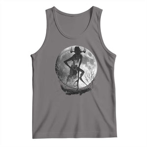 Wendigo Tank Top Cryptid Horror Moon Mythical Creature Halloween TS10 Deep Heather Print Your Wear