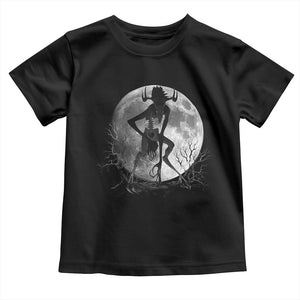 Wendigo Toddler T Shirt Cryptid Horror Moon Mythical Creature Halloween TS10 Black Print Your Wear