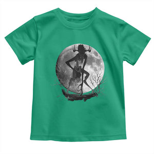 Wendigo Toddler T Shirt Cryptid Horror Moon Mythical Creature Halloween TS10 Irish Green Print Your Wear