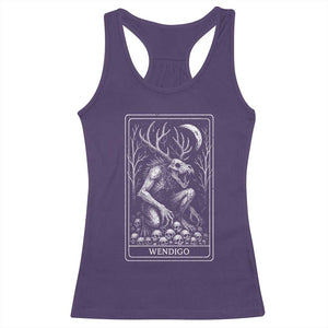 Wendigo Racerback Tank Top Tarot Card Horror Cryptid Occult Dark Fantasy TS10 Purple Print Your Wear