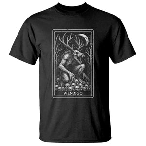 Wendigo T Shirt Tarot Card Horror Cryptid Occult Dark Fantasy TS10 Black Print Your Wear