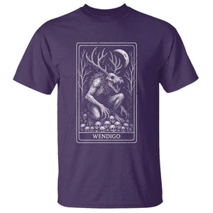 Wendigo T Shirt Tarot Card Horror Cryptid Occult Dark Fantasy TS10 Purple Print Your Wear