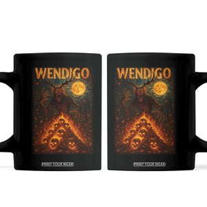 Wendigo Coffee Mug Halloween Cryptid Horror Mythical Creature TS10 Black Print Your Wear