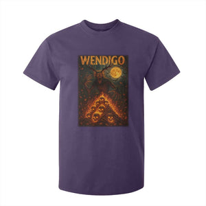 Wendigo T Shirt For Kid Halloween Cryptid Horror Mythical Creature TS10 Purple Print Your Wear