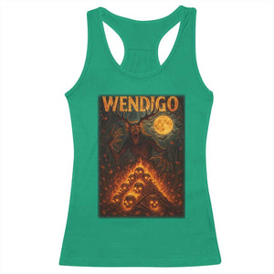 Wendigo Racerback Tank Top Halloween Cryptid Horror Mythical Creature TS10 Irish Green Print Your Wear