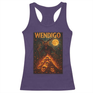 Wendigo Racerback Tank Top Halloween Cryptid Horror Mythical Creature TS10 Purple Print Your Wear