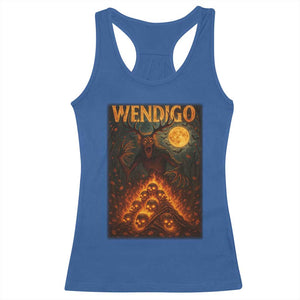 Wendigo Racerback Tank Top Halloween Cryptid Horror Mythical Creature TS10 Royal Blue Print Your Wear