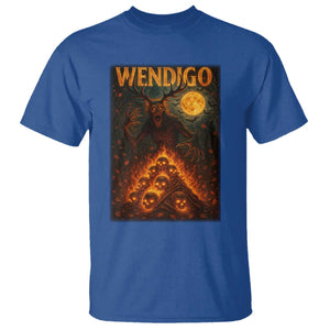 Wendigo T Shirt Halloween Cryptid Horror Mythical Creature TS10 Royal Blue Print Your Wear
