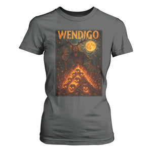 Wendigo T Shirt For Women Halloween Cryptid Horror Mythical Creature TS10 Dark Heather Print Your Wear