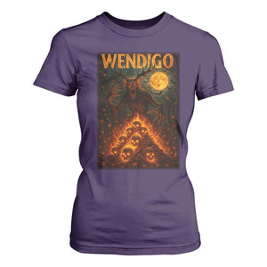 Wendigo T Shirt For Women Halloween Cryptid Horror Mythical Creature TS10 Purple Print Your Wear