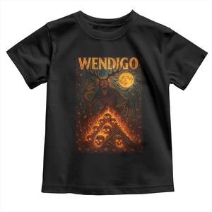 Wendigo Toddler T Shirt Halloween Cryptid Horror Mythical Creature TS10 Black Print Your Wear