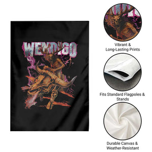 Wendigo Garden Flag Riding Skeleton Cryptid Occult Dark Fantasy TS10 Print Your Wear