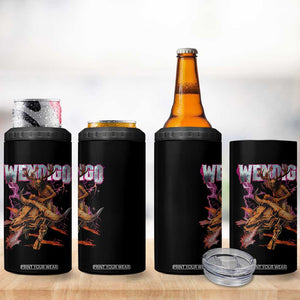 Wendigo 4 in 1 Can Cooler Tumbler Riding Skeleton Cryptid Occult Dark Fantasy TS10 Print Your Wear