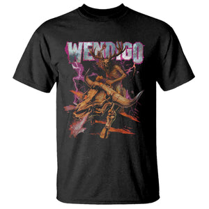 Wendigo T Shirt Riding Skeleton Cryptid Occult Dark Fantasy TS10 Black Print Your Wear