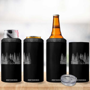 Wendigo 4 in 1 Can Cooler Tumbler Mountain Trees Cryptid Occult Dark Fantasy TS10 Print Your Wear