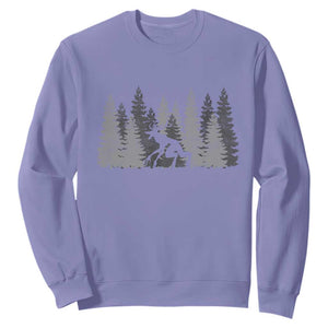 Wendigo Sweatshirt Mountain Trees Cryptid Occult Dark Fantasy TS10 Violet Print Your Wear