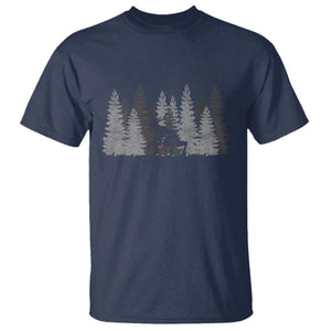 Wendigo T Shirt Mountain Trees Cryptid Occult Dark Fantasy TS10 Navy Print Your Wear