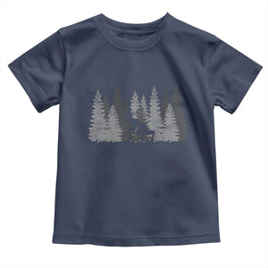 Wendigo Toddler T Shirt Mountain Trees Cryptid Occult Dark Fantasy TS10 Navy Print Your Wear