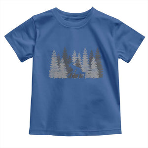 Wendigo Toddler T Shirt Mountain Trees Cryptid Occult Dark Fantasy TS10 Royal Blue Print Your Wear