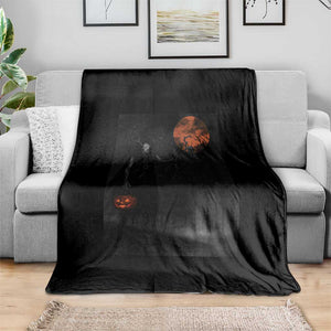Halloween Wendigo Throw Blanket Scary Pumpkin Moon TS10 Print Your Wear
