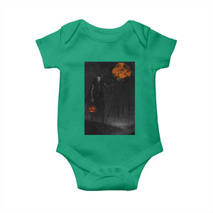 Halloween Wendigo Baby Onesie Scary Pumpkin Moon TS10 Irish Green Print Your Wear