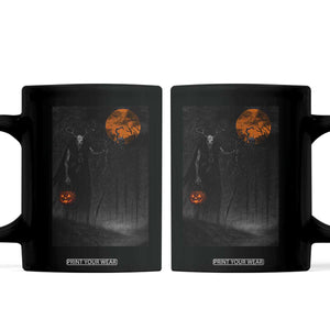 Halloween Wendigo Coffee Mug Scary Pumpkin Moon TS10 Black Print Your Wear