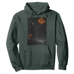 Halloween Wendigo Hoodie Scary Pumpkin Moon TS10 Dark Forest Green Print Your Wear