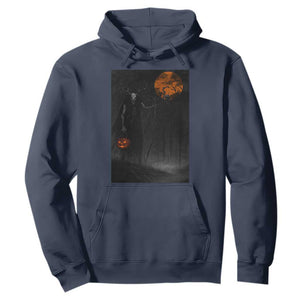 Halloween Wendigo Hoodie Scary Pumpkin Moon TS10 Navy Print Your Wear